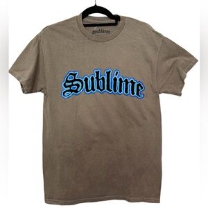 Sublime Long Beach Flaming Heart T-shirt Unisex Size Med Punk Rock Ska Khaki